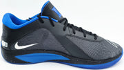 Giannis Antetokounmpo Autographed 2022 Player Exclusive (PE) Promo Royal Blue Nike Zoom Freak 4 NCAA Shoes Size 16 Beckett BAS Witness #3W396586 & #3W396587