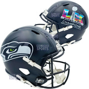 Unsigned Seattle Seahawks Super Bowl LX Champions Logo Full Size Speed Replica Helmet Stock #260092