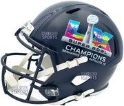Unsigned Seattle Seahawks Super Bowl LX Champions Logo Full Size Speed Replica Helmet Stock #260092