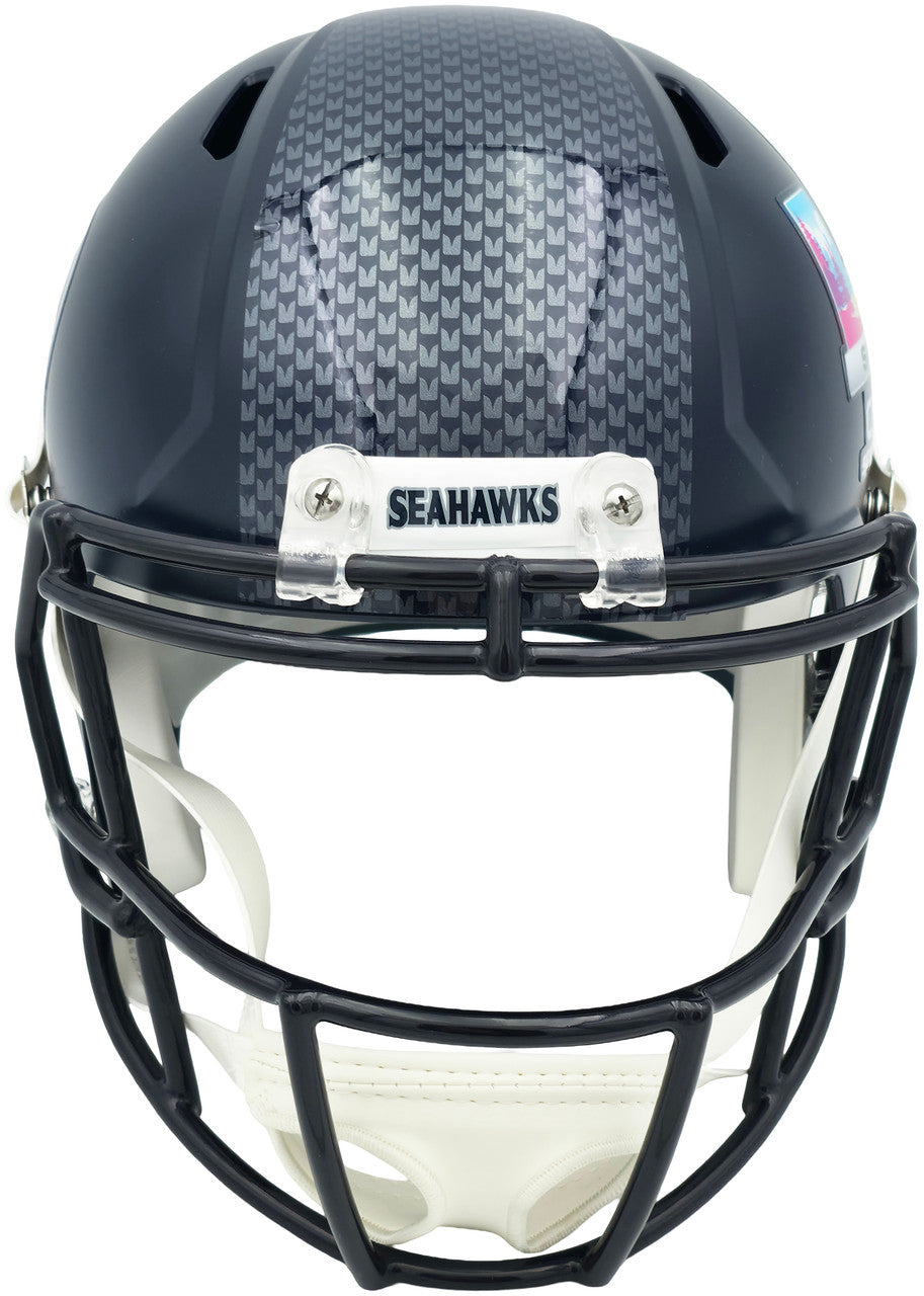 Unsigned Seattle Seahawks Super Bowl LX Champions Logo Full Size Speed Replica Helmet Stock #260092