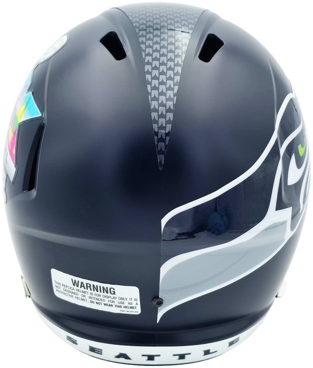 Unsigned Seattle Seahawks Super Bowl LX Champions Logo Full Size Speed Replica Helmet Stock #260092