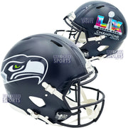Unsigned Seattle Seahawks Super Bowl LX Champions Logo Full Size Speed Authentic Helmet Stock #260093