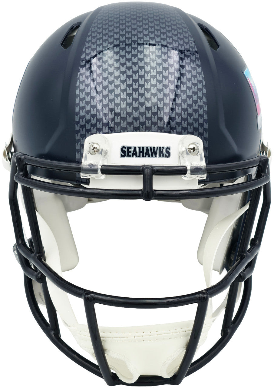 Unsigned Seattle Seahawks Super Bowl LX Champions Logo Full Size Speed Authentic Helmet Stock #260093