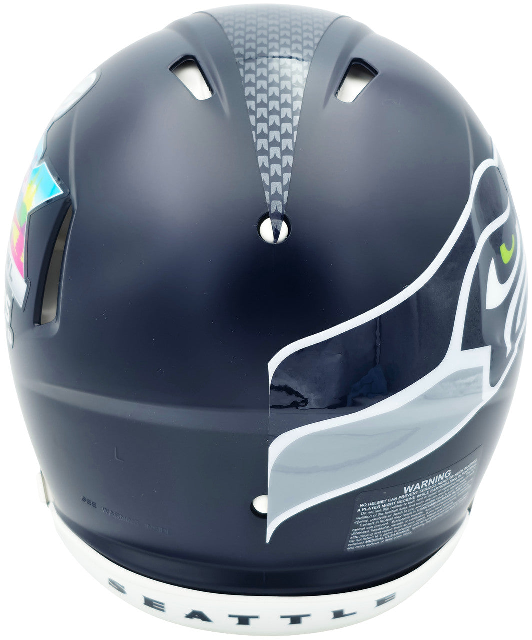 Unsigned Seattle Seahawks Super Bowl LX Champions Logo Full Size Speed Authentic Helmet Stock #260093