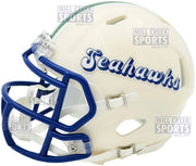Unsigned Seattle Seahawks Riddell Cream Retro Speed Mini Helmet Stock #261767