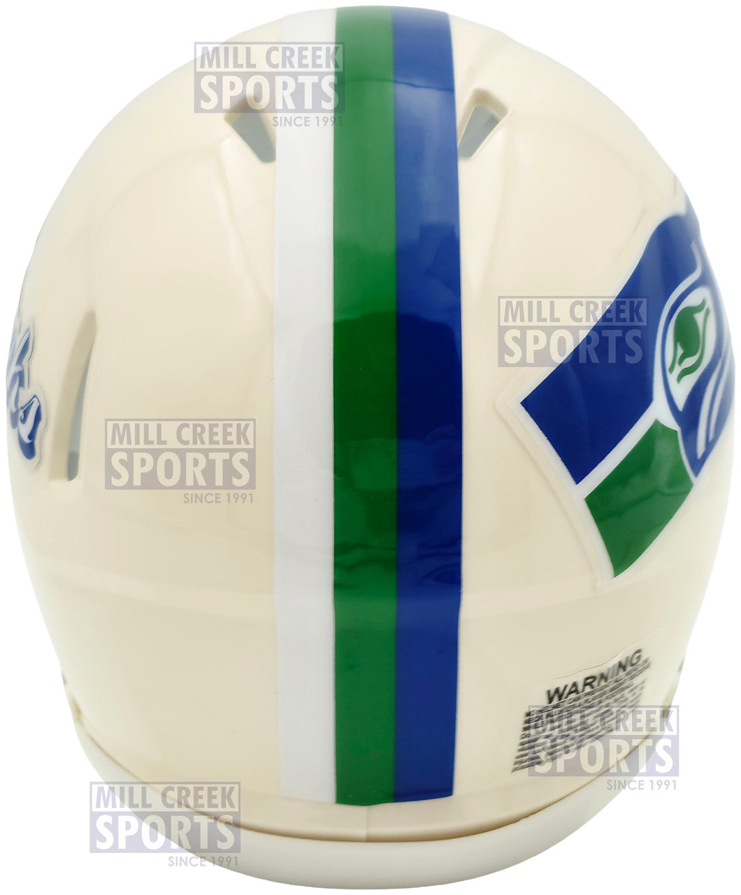 Unsigned Seattle Seahawks Riddell Cream Retro Speed Mini Helmet Stock #261767