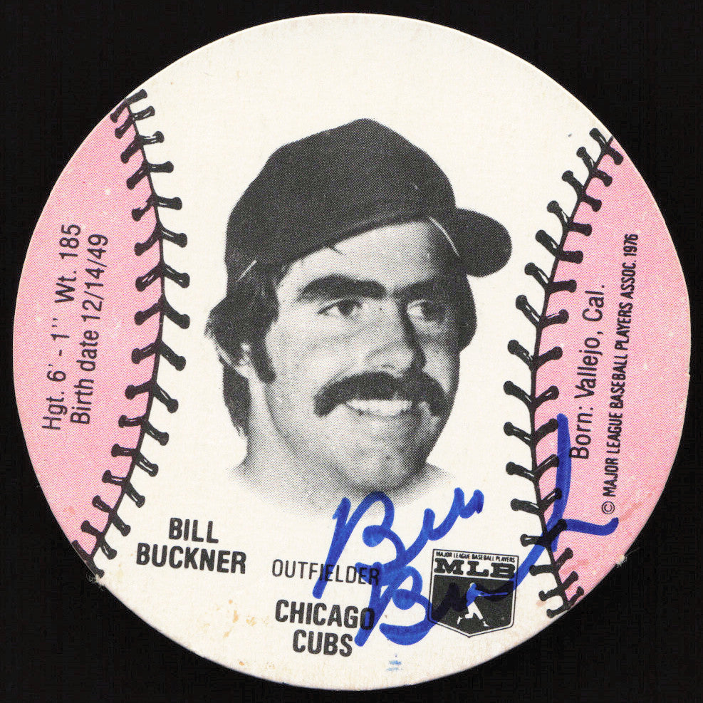Bill Buckner Autographed 1978 MSA Wiffle Discs Card Chicago Cubs SKU #258789