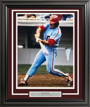 Pete Rose Autographed Framed 16x20 Photo Cincinnati Reds PR Holo Stock #256679