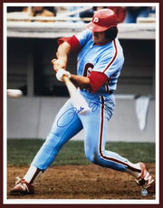 Pete Rose Autographed Framed 16x20 Photo Cincinnati Reds PR Holo Stock #256679