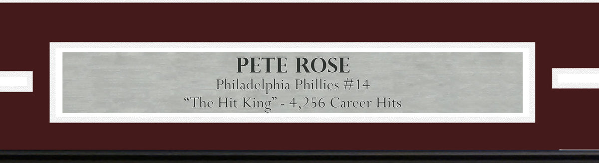 Pete Rose Autographed Framed 16x20 Photo Cincinnati Reds PR Holo Stock #256679