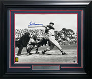 Ted Williams Autographed Framed 16x20 Photo Boston Red Sox Beckett BAS Stock #265815