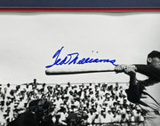 Ted Williams Autographed Framed 16x20 Photo Boston Red Sox Beckett BAS Stock #265815