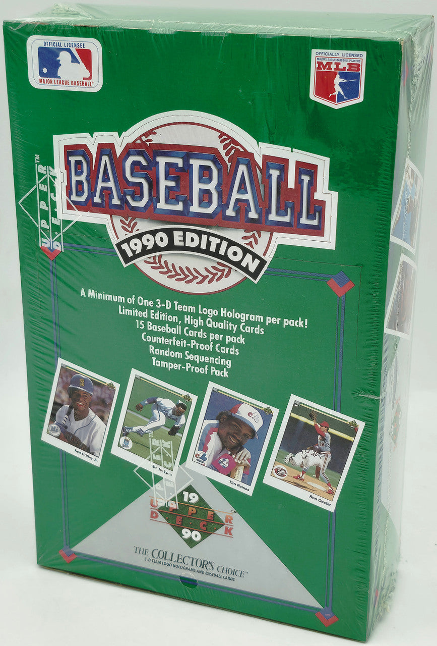 1990 Upper Deck Baseball Low Number Series Box