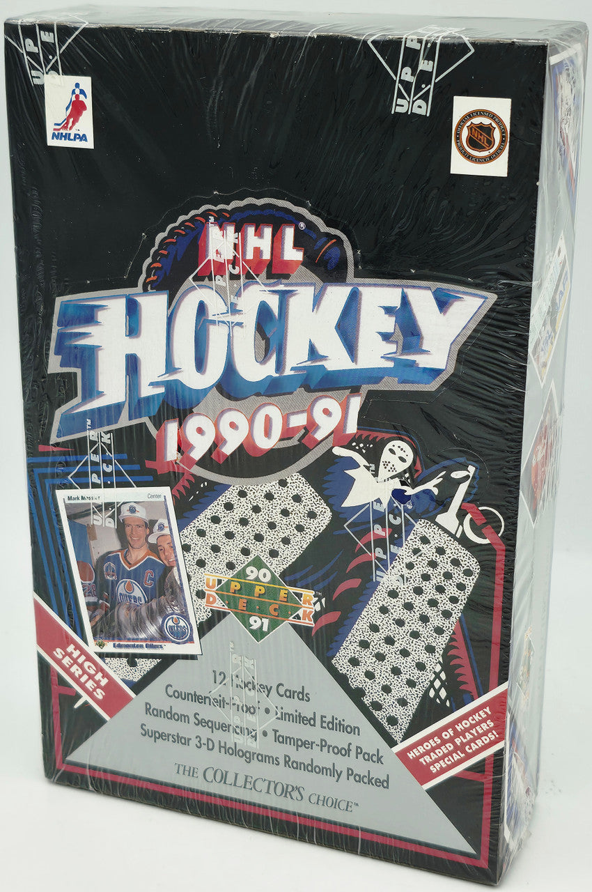 1990-91 Upper Deck LOW SERIES Hockey Hobby Box