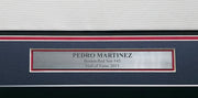Boston Red Sox Pedro Martinez Autographed Framed White Nike Jersey Beckett BAS Witness Stock #267459
