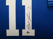 Seattle Seahawks Jaxon Smith-Njigba Autographed Framed Blue Jersey Beckett BAS QR Stock #267809