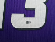 Phoenix Suns Steve Nash Autographed Framed Purple Jersey Beckett BAS Witness Stock #267457