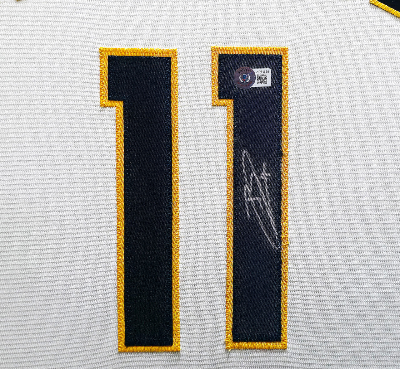 Milwaukee Brewers Jackson Chourio Autographed Framed Cream Nike Jersey Beckett BAS Witness Stock #267813