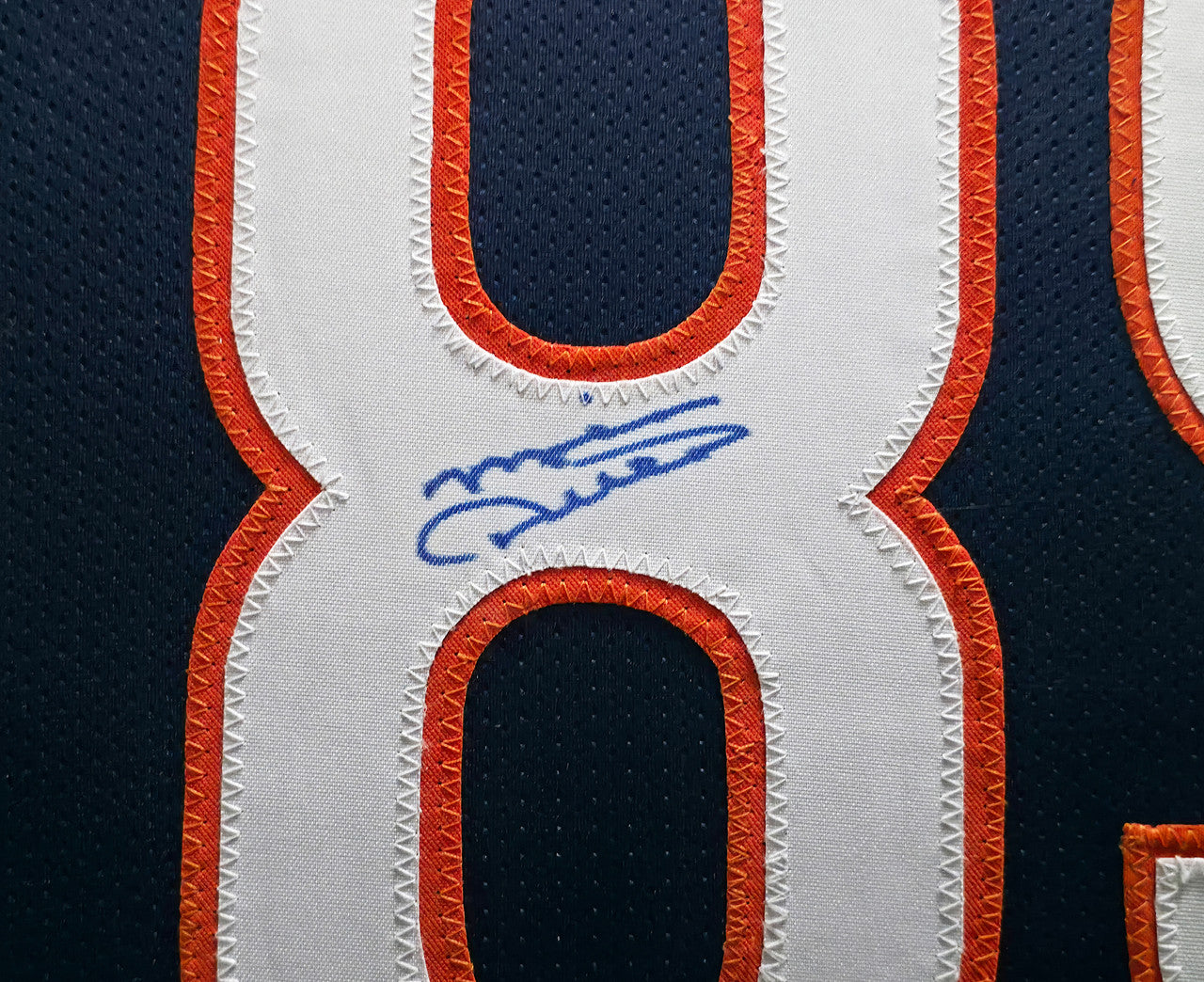 Chicago Bears Mike Ditka Autographed Framed Blue Jersey Beckett BAS Witness Stock #267812