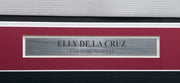 Cincinnati Reds Elly De La Cruz Autographed Framed White Nike Jersey Beckett BAS QR Stock #267810
