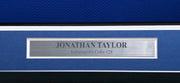 Indianapolis Colts Jonathan Taylor Autographed Framed Blue Jersey Beckett BAS Witness Stock #267811