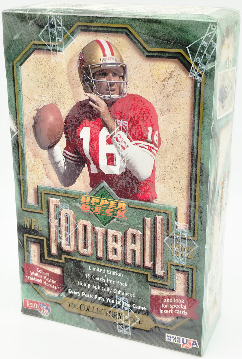 1992 Upper Deck Low Number Series Football Box