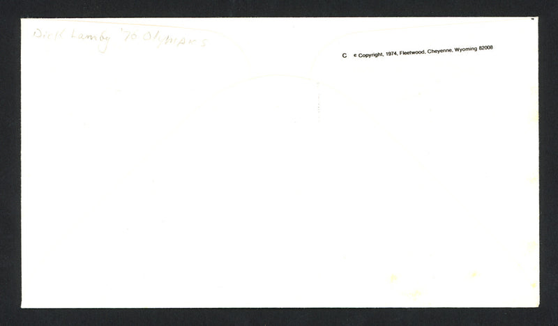 Dick Lamby Autographed First Day Cover 1976 Olympics USA Hockey SKU #159580