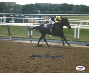 Jean Cruguet Autographed 8x10 Photo Seattle Slew PSA/DNA Stock #19454