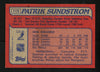 Patrik Sundstrom Autographed 1985-86 Topps Card #115 Vancouver Canucks SKU #154152