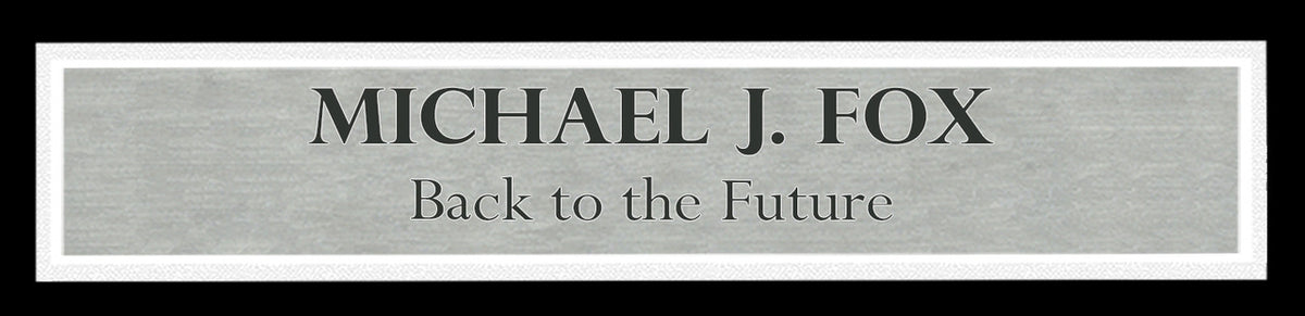 Michael J. Fox Autographed Framed Back To The Future 11x17 Movie Poster Part 1 Marty McFly Beckett BAS Witness Stock #236451