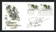 Roy Clarence Knickman Autographed First Day Cover Olympic Cycling SKU #159586