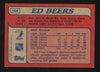 Ed Beers Autographed 1985-86 Topps Card #144 Calgary Flames SKU #154159