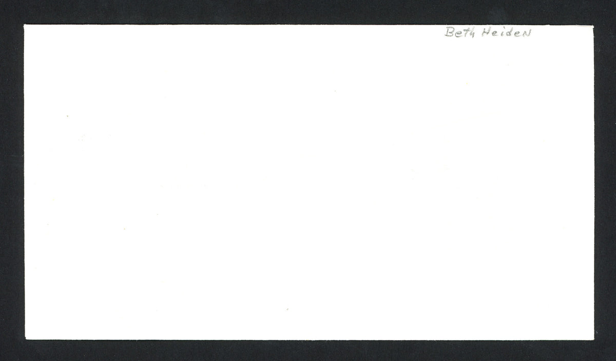 Beth Heiden Autographed First Day Cover 1980 Olympic Speed Skating SKU #159591