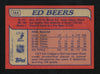 Ed Beers Autographed 1985-86 Topps Card #144 Calgary Flames SKU #154160