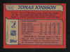 Tomas Jonsson Autographed 1985-86 Topps Card #154 New York Islanders SKU #154161