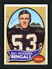 Bill Peterson Autographed 1970 Topps Rookie Card #16 Cincinnati Bengals SKU #157051