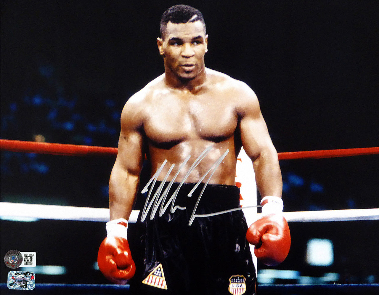 Mike Tyson Autographed Framed 11x14 Photo Beckett BAS QR Stock #233864