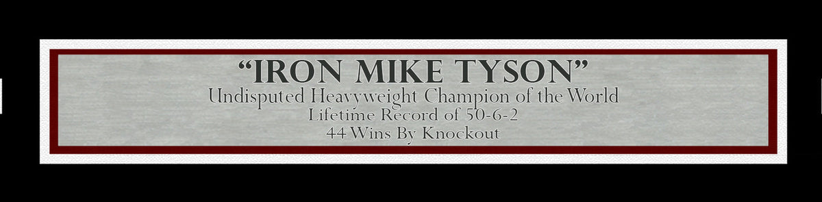 Mike Tyson Autographed Framed 11x14 Photo Beckett BAS QR Stock #233864