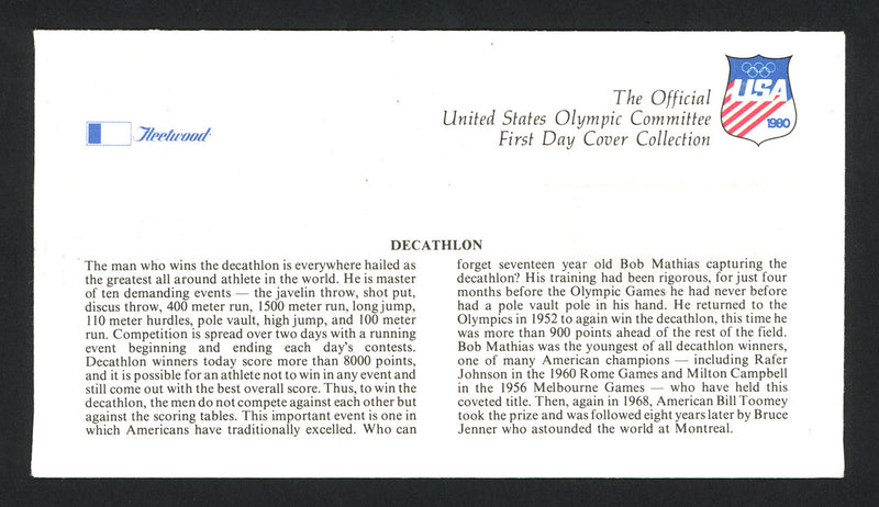 Ralph Boston Autographed First Day Cover Olympic Long Jumper SKU #159612