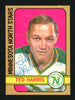 Ted Harris Autographed 1972-73 O-Pee-Chee Card #118 Minnesota North Stars SKU #154186
