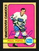 Poul Popiel Autographed 1972-73 Topps Card #142 Vancouver Canucks SKU #154190