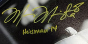 Marcus Mariota Autographed Framed 20x24 Canvas Photo Oregon Ducks "Heisman '14" #/8 MM Holo Stock #91862