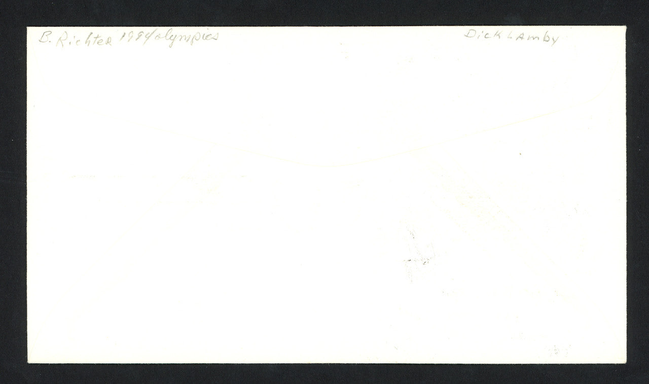 Dick Lamby Autographed First Day Cover 1976 Olympics USA Hockey SKU #159627