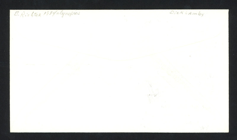 Dick Lamby Autographed First Day Cover 1976 Olympics USA Hockey SKU #159627