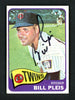 Bill Pleis Autographed 1965 Topps Card #122 Minnesota Twins SKU #157089
