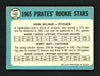 John Gelnar Autographed 1965 Topps Rookie Card #143 Pittsburgh Pirates SKU #157091
