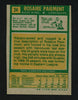 Rosaire Paiement Autographed 1971-72 Topps Card #24 Vancouver Canucks SKU #154207