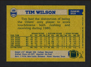 Tim Wilson Autographed 1982 Topps Card #108 Houston Oilers SKU #164088
