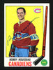 Bobby Rousseau Autographed 1969-70 Topps Card #9 Montreal Canadiens SKU #154241