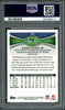 Russell Wilson Autographed 2012 Topps Chrome Rookie Card #40 Seattle Seahawks Auto Grade 9 Card Grade Mint 9 PSA/DNA #50466417